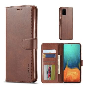 LC.IMEEKE Samsung Galaxy A51 5G flip etui - Kaffe