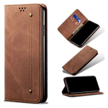 Jeans Samsung Galaxy S20 Ultra Flip etui - Coffee