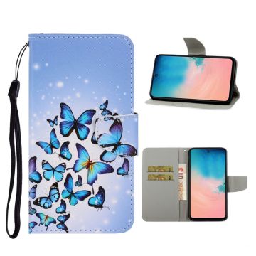 Wonderland Samsung Galaxy S20 Ultra flip etui - Blå Butterfly