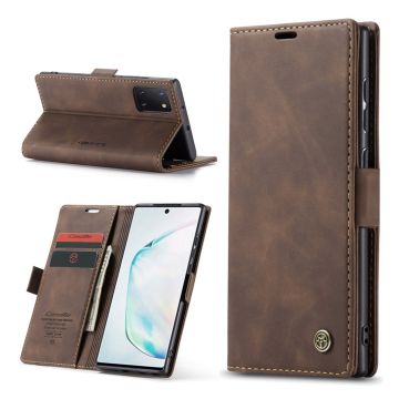 CaseMe Samsung Galaxy Note 10 Lite Vintage Etui - Kaffe