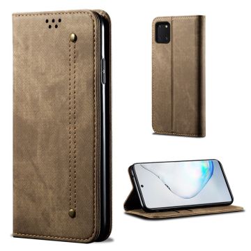 Jeans Samsung Galaxy Note 10 Lite veske - Khaki