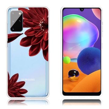 Deco Samsung Galaxy A31 Etui - Rød Blomst