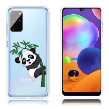 Deco Samsung Galaxy A31 Etui - Panda Climbing på Bambus