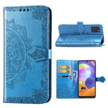 Mandala Samsung Galaxy A31 Flip etui - Blå