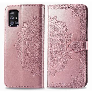 Mandala Samsung Galaxy A71 5G Flippetui - Rose Gull