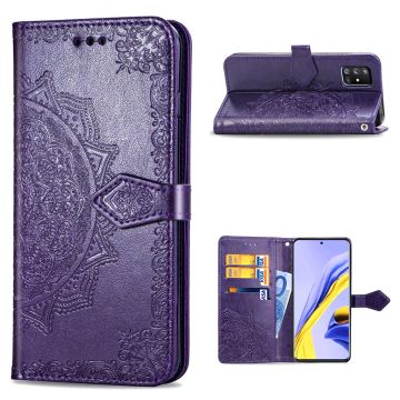 Mandala Samsung Galaxy A51 5G Flippetui - Lilla