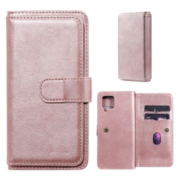 10-slot Lommebok Etui til Samsung Galaxy A42 5G - Rosa