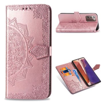 Mandala Samsung Galaxy Note 20 5G / Note 20 Flippetui - Rose Gull