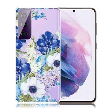 Deco Samsung Galaxy S21 FE Etui - Blomst