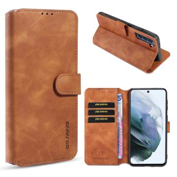 DG.Ming Samsung Galaxy S21 FE Retro Etui - Brun