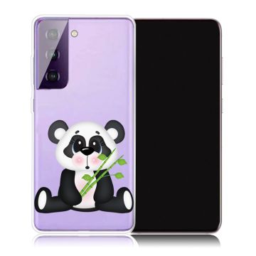 Deco Samsung Galaxy S21 Plus Etui - Panda Holder Bambus