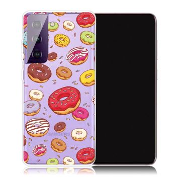 Deco Samsung Galaxy S21 Plus Etui - Donuts