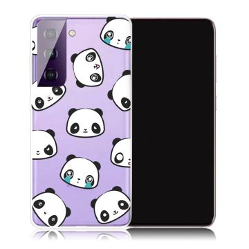 Deco Samsung Galaxy S21 Plus Etui - Panda Faces