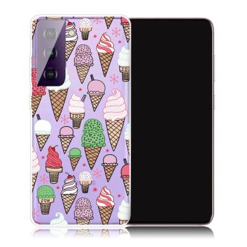 Deco Samsung Galaxy S21 Plus Etui - Multiple Ice Cream