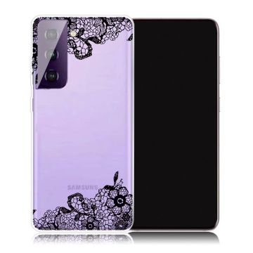 Deco Samsung Galaxy S21 Plus Etui - Lace Blomst