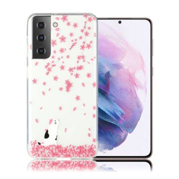 Deco Samsung Galaxy S21 Plus Hülle - Katt og Blomst