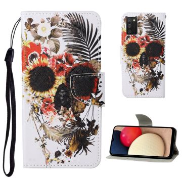 Wonderland Samsung Galaxy A02s flip-etui - Hodeskalle