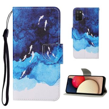 Wonderland Samsung Galaxy A02s flip-etui - Hav