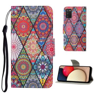 Wonderland Samsung Galaxy A02s flip-etui - Mandala-Mønster