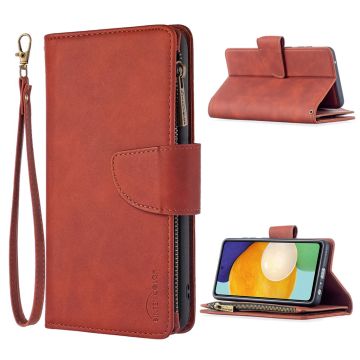 Premium Wallet Samsung Galaxy A52 5G etui i Brun