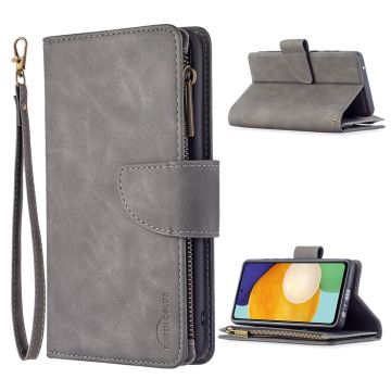 Premium Wallet Samsung Galaxy A52 5G etui i Grå