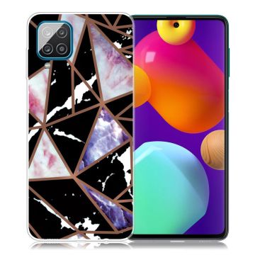 Marble Samsung Galaxy M62 / F62 Etui - Svart / Rose / Blå