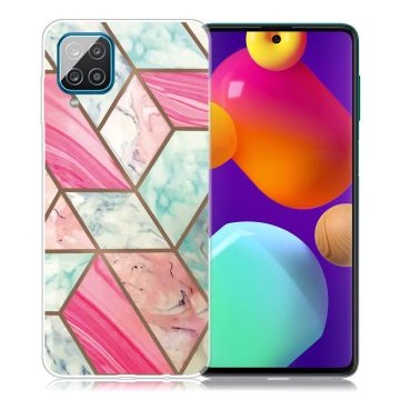 Marble Samsung Galaxy M62 / F62 Etui - Fargerik Klinkekule Tile