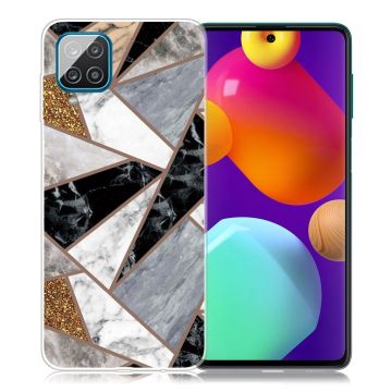 Marble Samsung Galaxy M62 / F62 Etui - Fragment Of Klinkekule Colors