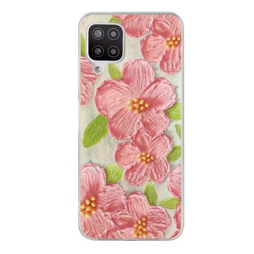 Deco Samsung Galaxy A22 4G Etui - Rosa Blomster