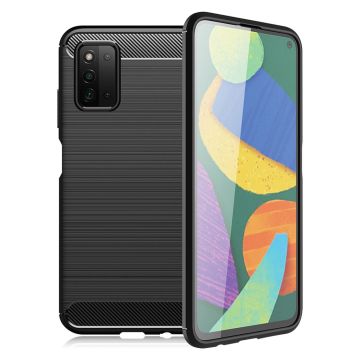 Carbon Flex Etui Samsung Galaxy F52 5G - Svart