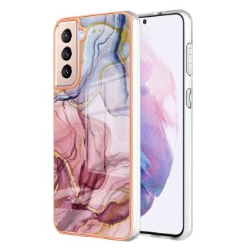 Marble Samsung Galaxy S21 Plus 5G Etui - Rose Gull