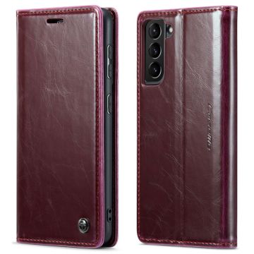 CaseMe Samsung Galaxy S21 Plus 5G Smooth Etui - Rød