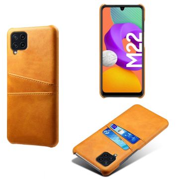 Dual Card Etui Samsung Galaxy M22 / M32 / F22 - Oransje