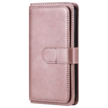 10-slot Lommebok Etui til Samsung Galaxy A13 5G - Rose Gull