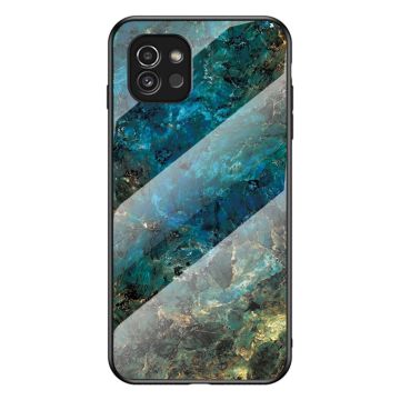 Fantasy Marble Samsung Galaxy A03 Deksel - Smaragd Klinkekule