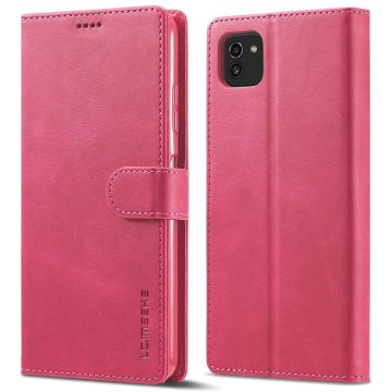 LC.IMEEKE Samsung Galaxy A03 flip etui - Rød