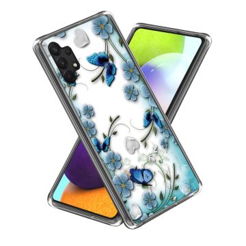 Deco Samsung Galaxy A13 4G Etui - Sommerfugl og Blomster