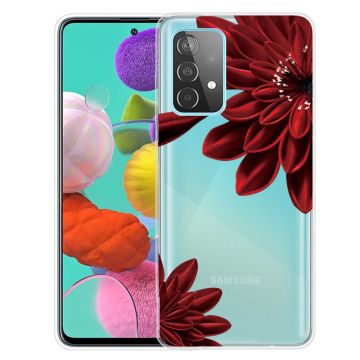 Deco Samsung Galaxy A13 4G Etui - Rød Blomster