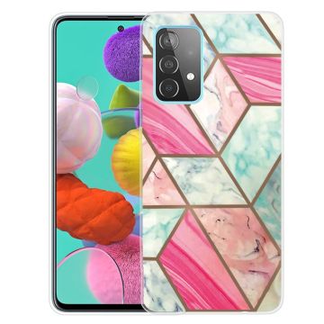 Marble Samsung Galaxy A13 4G Etui - Fargerik Klinkekule Tile