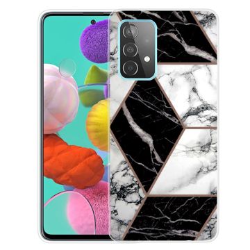 Marble Samsung Galaxy A13 4G Etui - Grå / Svart / Hvit