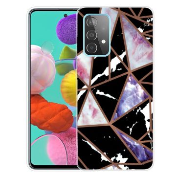 Marble Samsung Galaxy A13 4G Etui - Svart / Rose / Blå