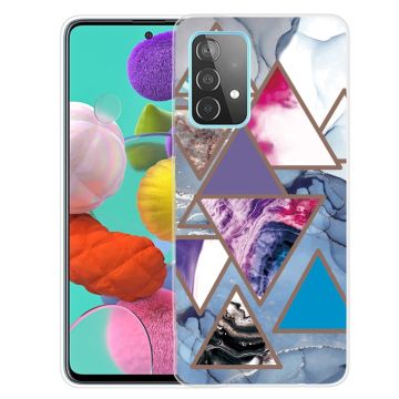 Marble Samsung Galaxy A13 4G Etui - Trekant Mønstre i Klinkekule