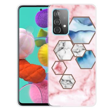 Marble Samsung Galaxy A13 4G Etui - Sekskant Fragment Klinkekule