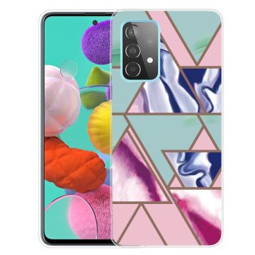 Marble Samsung Galaxy A13 4G Etui - Trekant Blitz Mønster