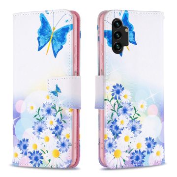 Wonderland Samsung Galaxy A13 4G Flippetui - Sommerfugl og Blomster