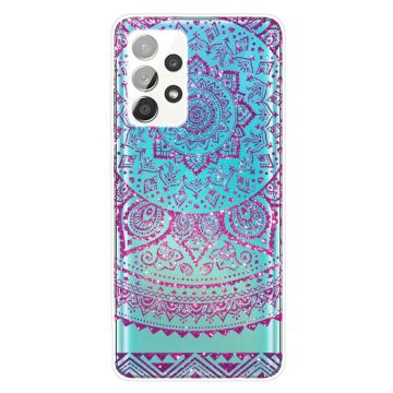 Deco Samsung Galaxy A73 Etui - Rose Blomst Mønster