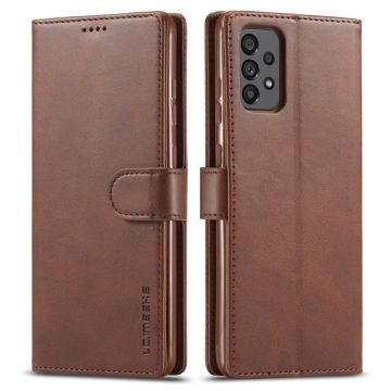 LC.IMEEKE Samsung Galaxy A73 flip etui - Kaffe