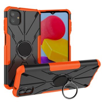 Kickstand-deksel med magnetisk ark for Samsung Galaxy A04 - Oransje