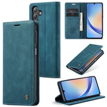 CaseMe Samsung Galaxy A24 4G Vintage Etui - Blå