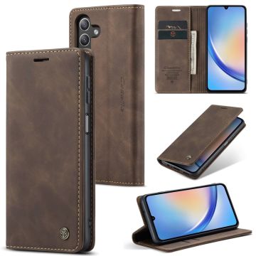 CaseMe Samsung Galaxy A24 4G Vintage Etui - Kaffe